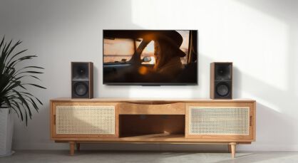 Klipsch The Sevens walnut + WiiM MiNi