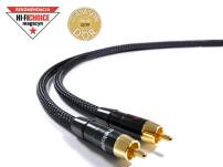 Melodika MD2RD07 Black Edition RCA 0,75m kabel stereo