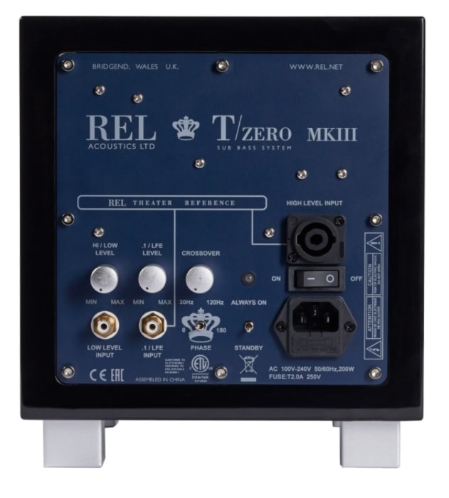 Rel Tzero MKIII subwoofer back tył