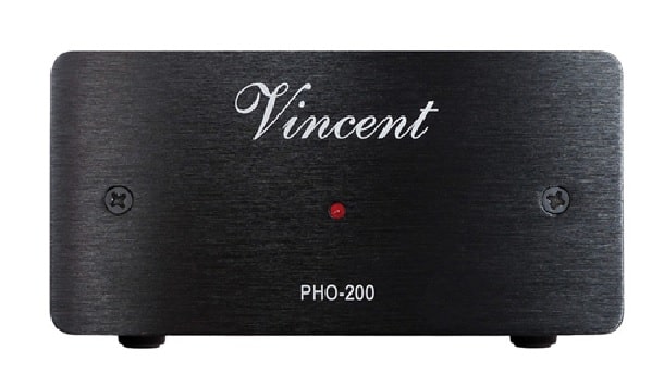 Vincent PHO-200 przedwzmacniacz gramofonowy black front