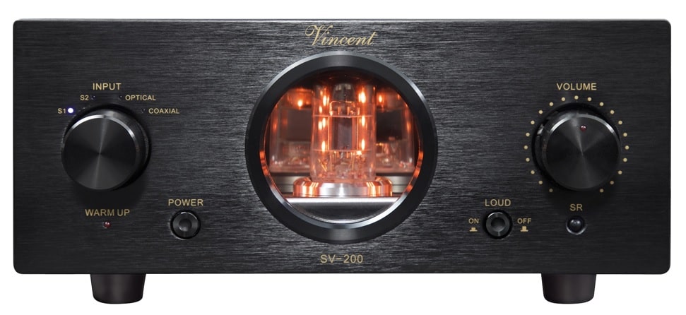 Vincent SV-200 hybrydowy wzmacniacz stereo black front