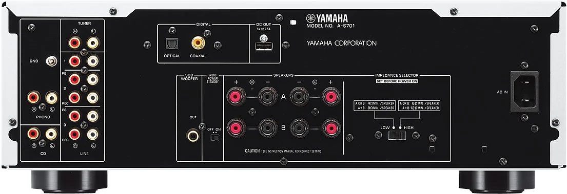 Yamaha A-S701 back black